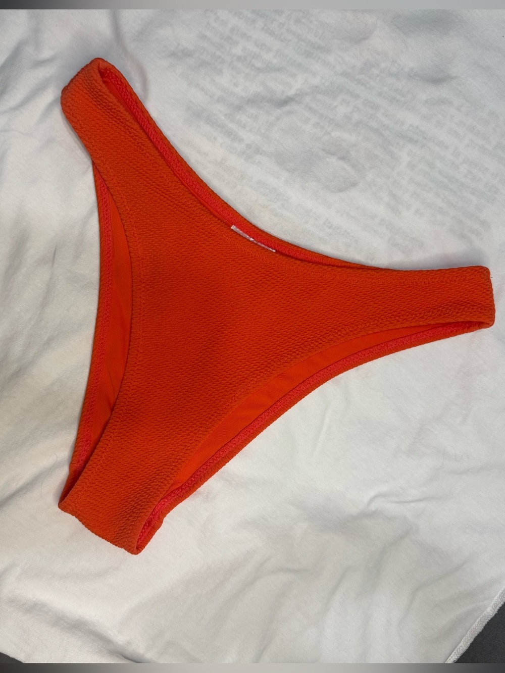 H&M Bright Orange Textured Bikini Bottom
